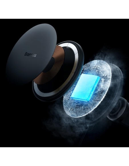 
Indukcinis automobilinis įkroviklis MagSafe 15W USB 25W tinkleliui, juodas
