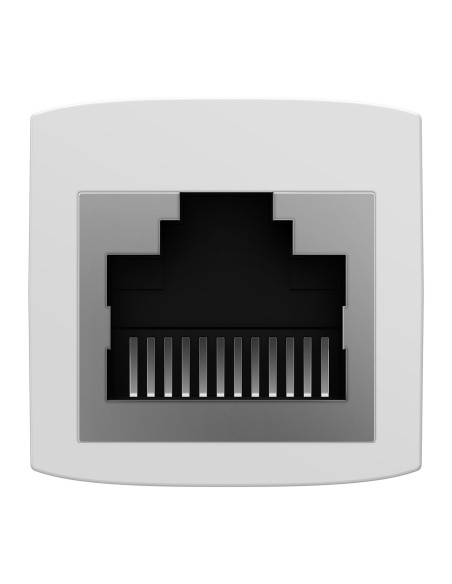 
Ethernet RJ45 tinklo kabelio jungtis, balta, RINKINYS 10 vnt.
