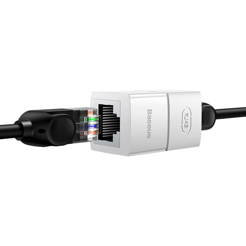
Ethernet RJ45 tinklo kabelio jungtis, balta, RINKINYS 10 vnt.
