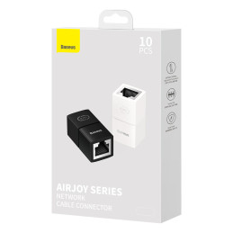
Ethernet RJ45 tinklo kabelio jungtis, balta, RINKINYS 10 vnt.
