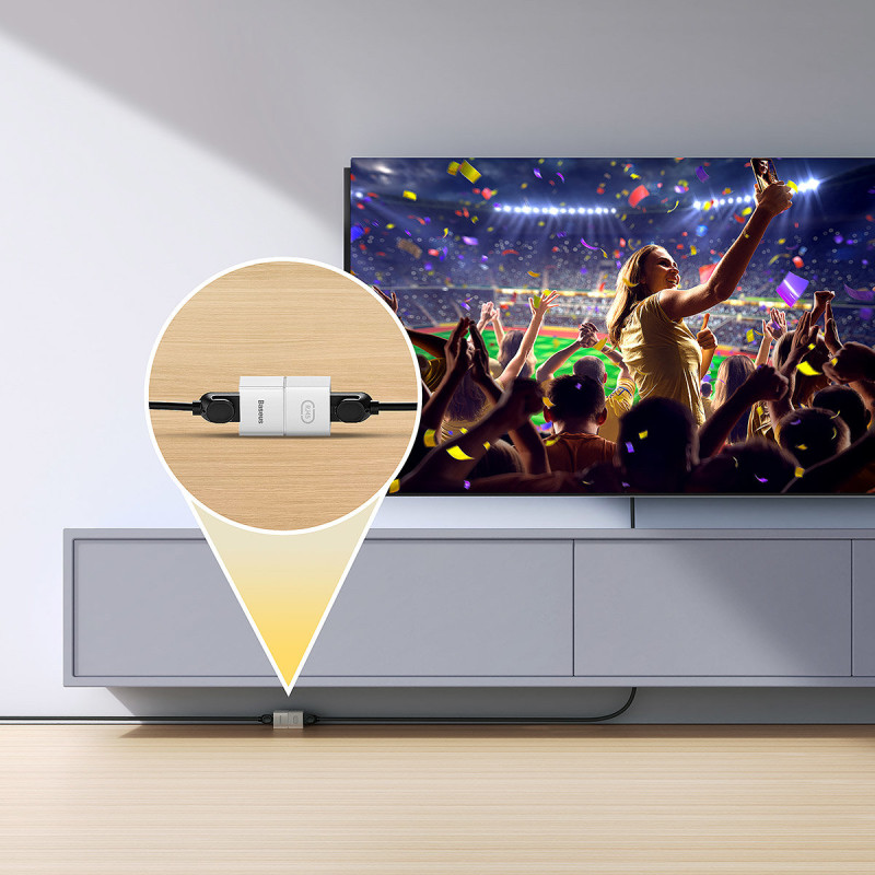 
Ethernet RJ45 tinklo kabelio jungtis, balta, RINKINYS 10 vnt.
