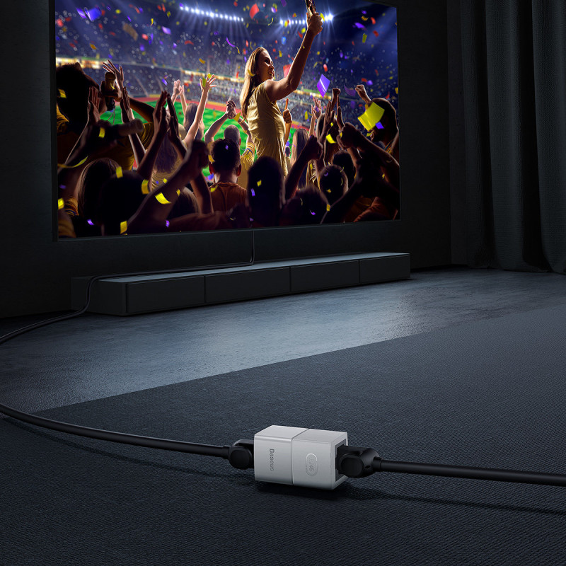 
Ethernet RJ45 tinklo kabelio jungtis, balta, RINKINYS 10 vnt.
