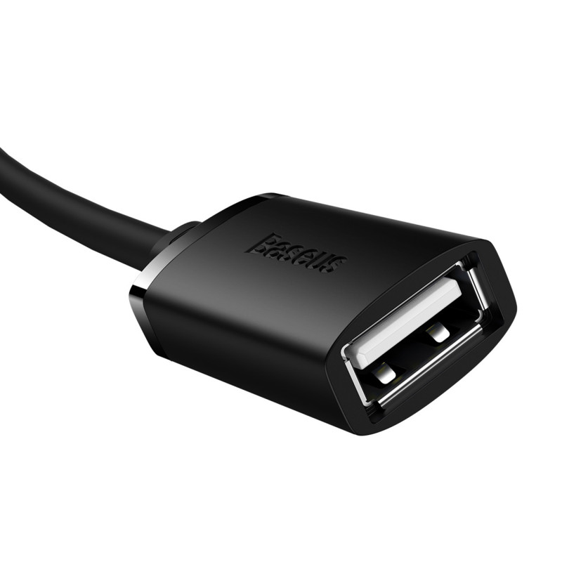 USB 2.0 ilgintuvas 0,5 m juodas