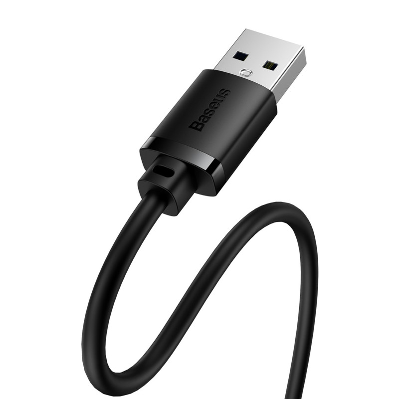 USB 2.0 ilgintuvas 0,5 m juodas
