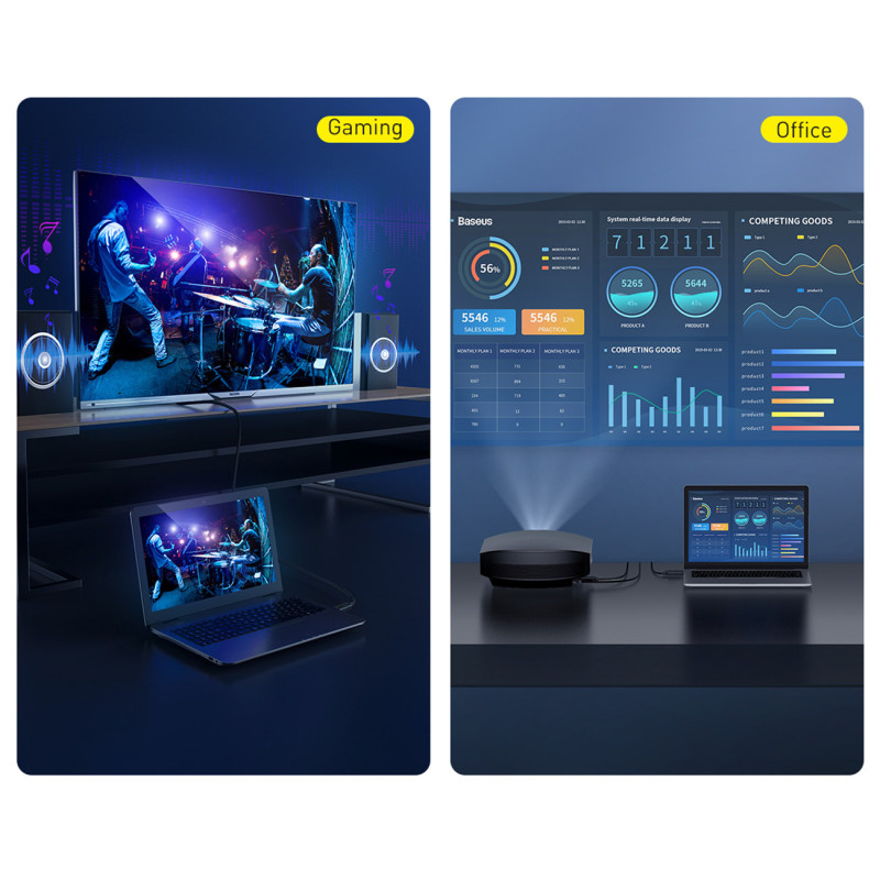 Ilgas kabelis HDMI 2.0 1080p 60Hz 20m juodas