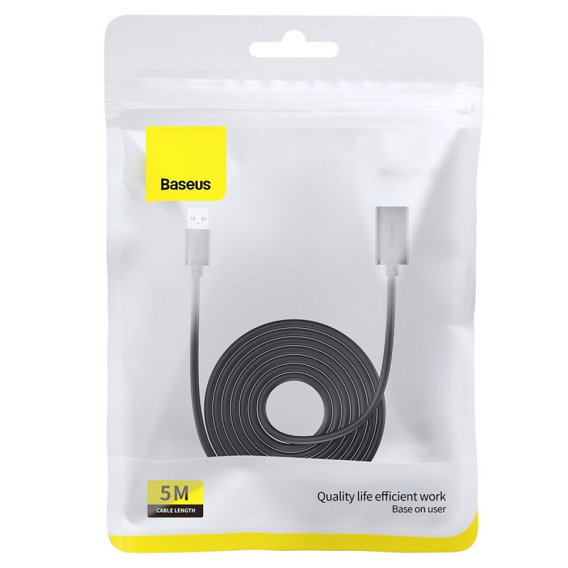 USB 3.0 kabelio ilgintuvas, 5 m, juodas