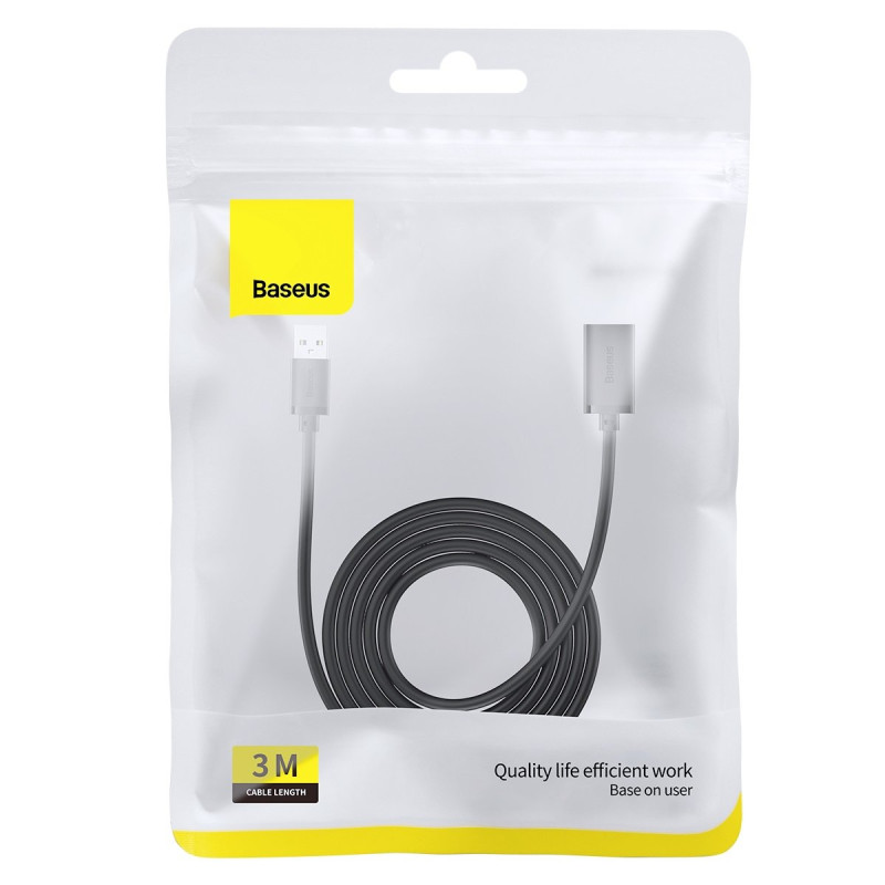 USB 3.0 ilgintuvas, 3 m, juodas