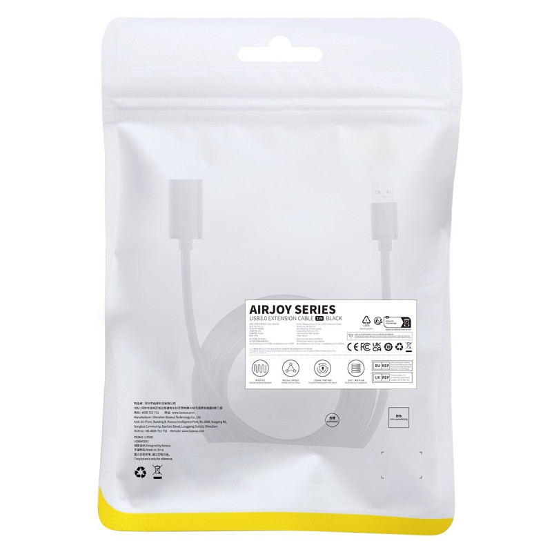 
USB 3.0 ilgintuvas 2m juodas
