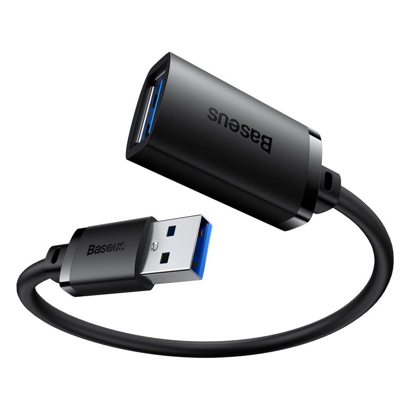 USB 3.0 ilgintuvas 1m juodas