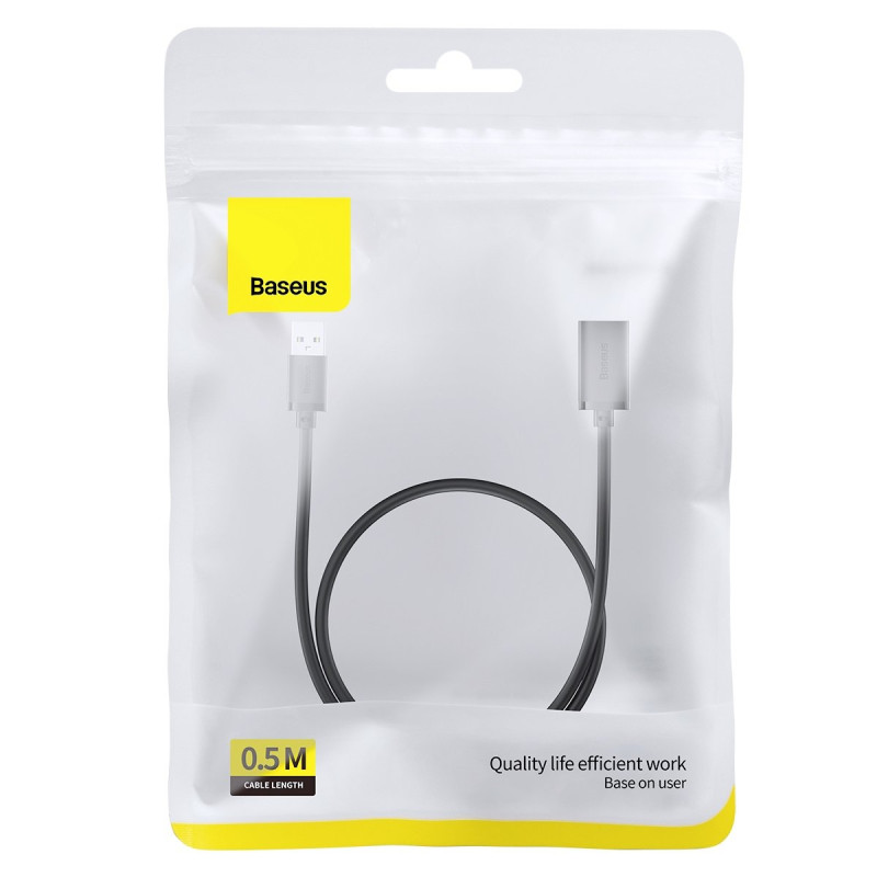 USB 3.0 ilgintuvas 0,5 m juodas