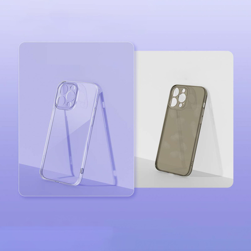 Dėklas iPhone 14 Pro Max plonu dangteliu Simple 2 Case skaidrus