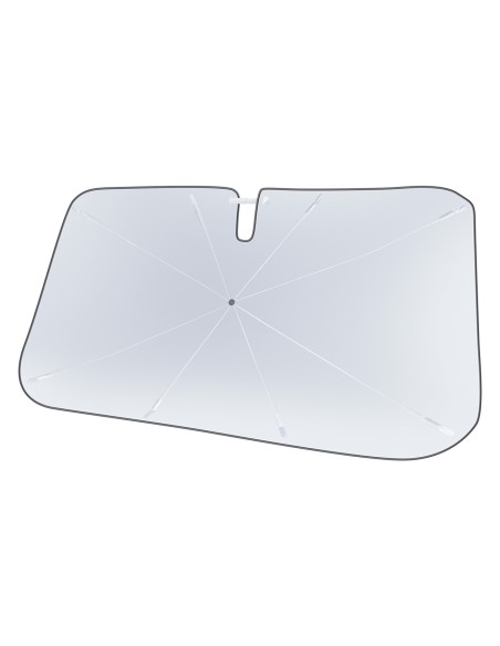 
Šviesą atspindintis priekinio stiklo skėtis nuo saulės CoolRide automobiliui 131x69cm juodas
