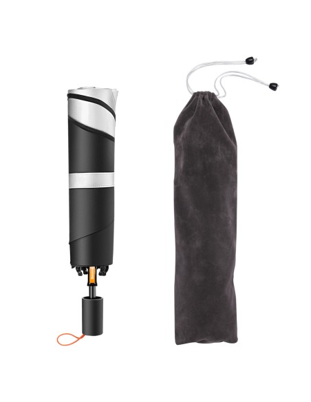 
Šviesą atspindintis priekinio stiklo skėtis nuo saulės CoolRide automobiliui 131x69cm juodas
