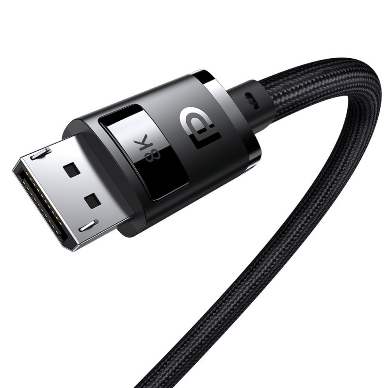 „DisplayPort 8K 60Hz High Definition“ serijos kabelis, 5 m juodas