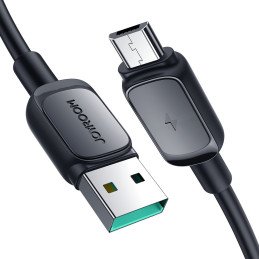 
Kabelis microUSB - USB 2.4A 480Mbps 2m juodas
