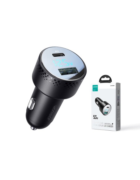 Automobilinis įkroviklis su LED voltmetru 53W USB-C USB juodas
 
Automobilinis įkroviklis su LED voltmetru 53W USB-C USB juodas