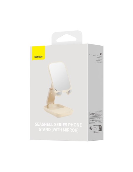 2 viename Reguliuojamas stovas telefono stovas su veidrodžiu Seashell Series smėlio spalvos
 
2 viename Reguliuojamas stovas telefono stovas su veidrodžiu Seashell Series smėlio spalvos