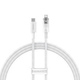 
Pintas kabelis iPhone Explorer Series USB-C - Lightning 20W 1m baltas
