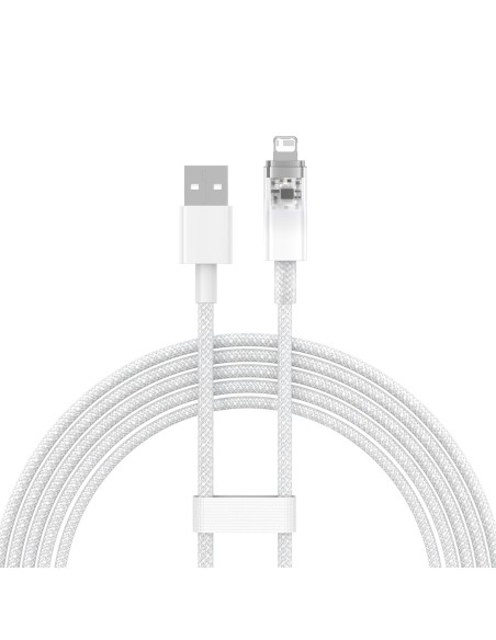 
Pintas kabelis iPhone Explorer Series USB - Lightning 2.4A 2m baltas
