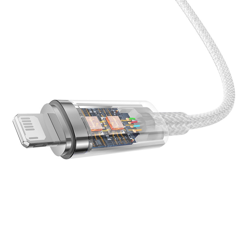
Pintas kabelis iPhone Explorer Series USB - Lightning 2.4A 2m baltas
