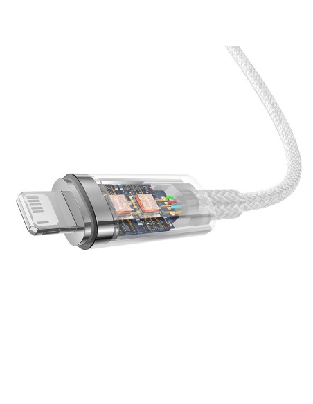 
Pintas kabelis iPhone Explorer Series USB - Lightning 2.4A 2m baltas
