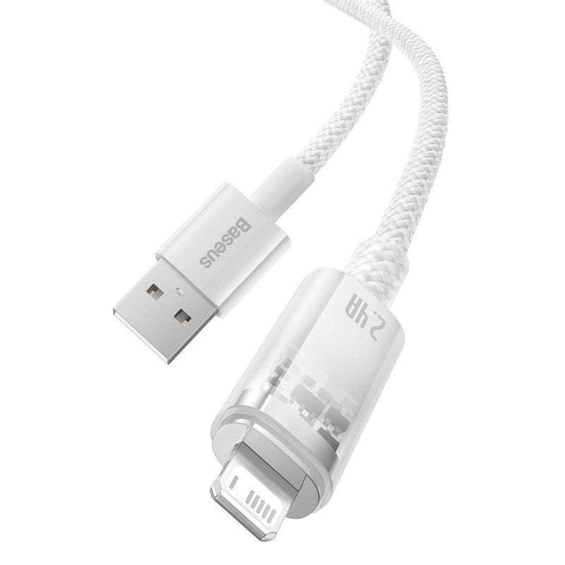
Pintas kabelis iPhone Explorer Series USB - Lightning 2.4A 2m baltas
