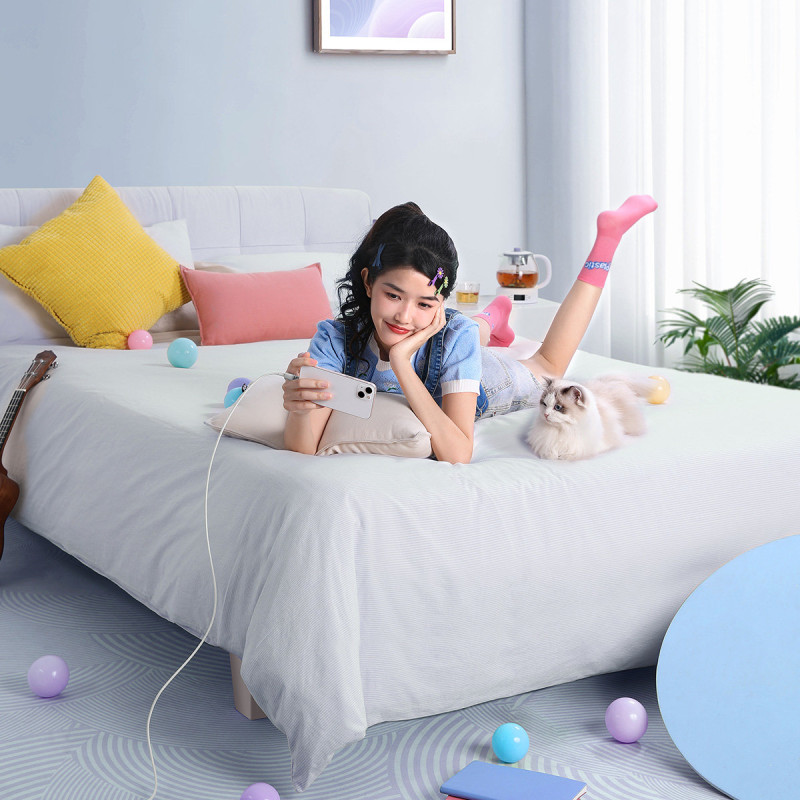 
Pintas kabelis iPhone Explorer Series USB - Lightning 2.4A 2m baltas
