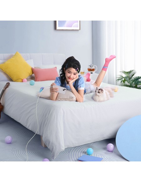 
Pintas kabelis iPhone Explorer Series USB - Lightning 2.4A 2m baltas
