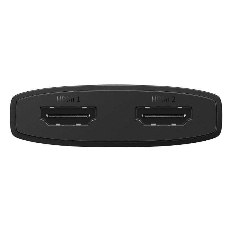 2in1 AirJoy HDMI 4K 60Hz dvikryptis adapteris, juodas