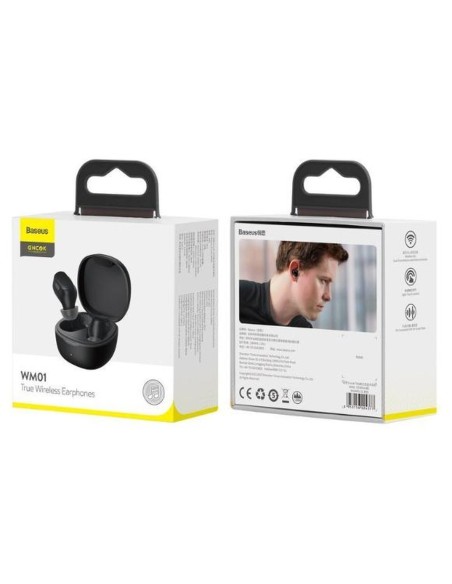 Encok TWS Bluetooth 5.3 belaidės ausinės juodos