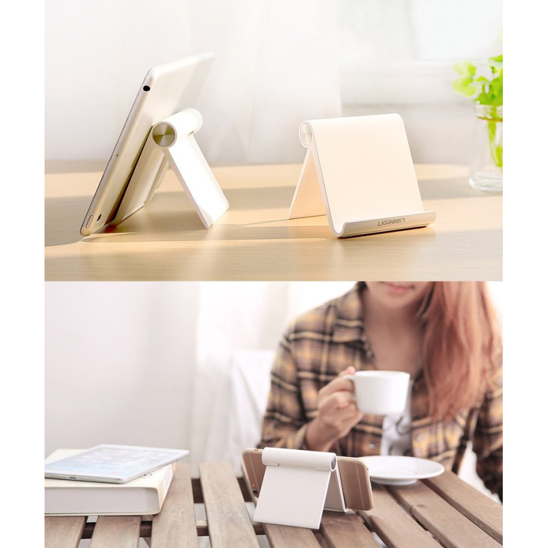 Stalo stovo stovo laikiklis telefono planšetei juodas