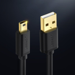 
USB - mini USB laidas 480Mbps 1m juodas
