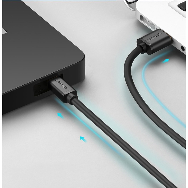 USB - mini USB laidas 480Mbps 1m juodas
