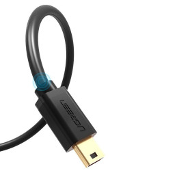 
USB - mini USB laidas 480Mbps 1m juodas
