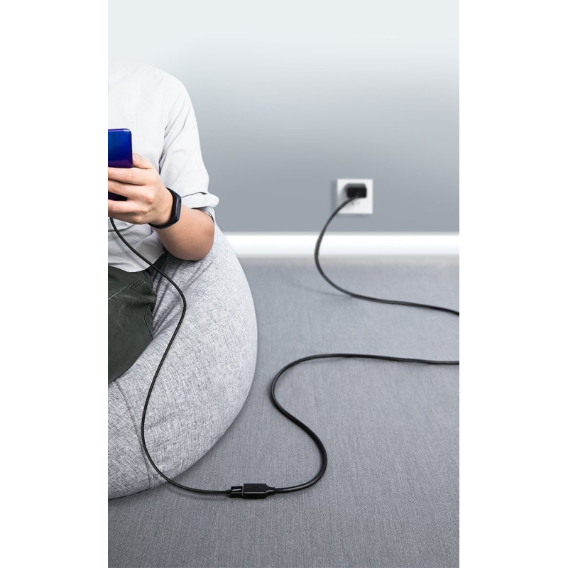 USB 3.0 ilgintuvas 1m juodas