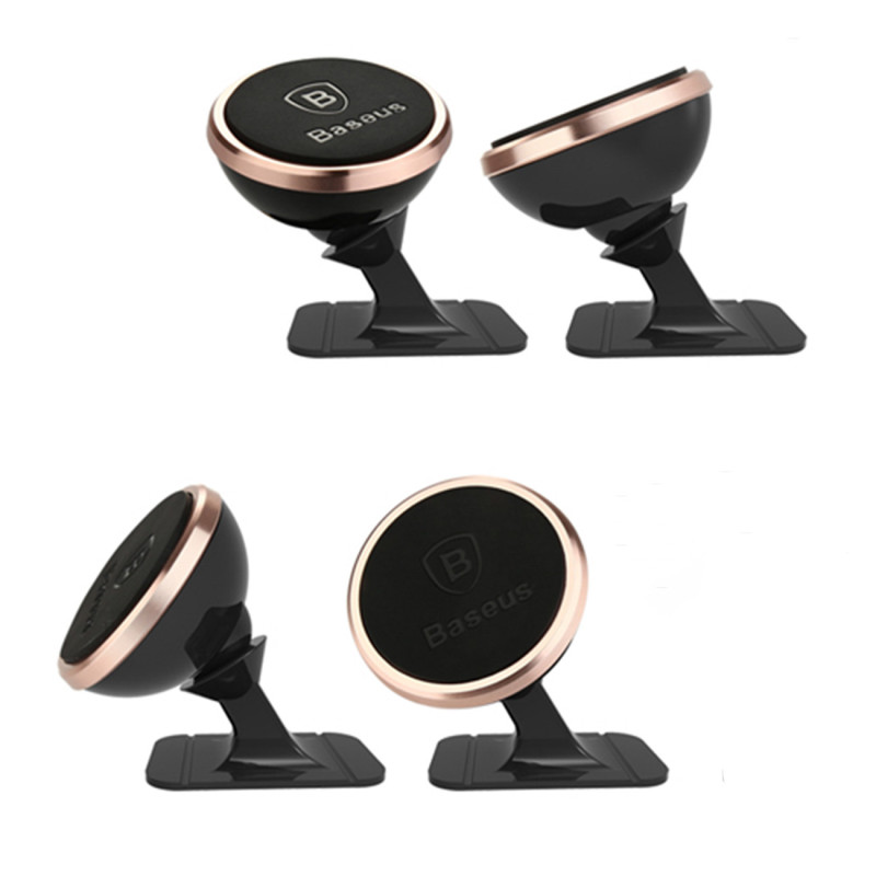 Magnetinis automobilinis telefono laikiklis kabinai Overseas Edition, sidabrinis