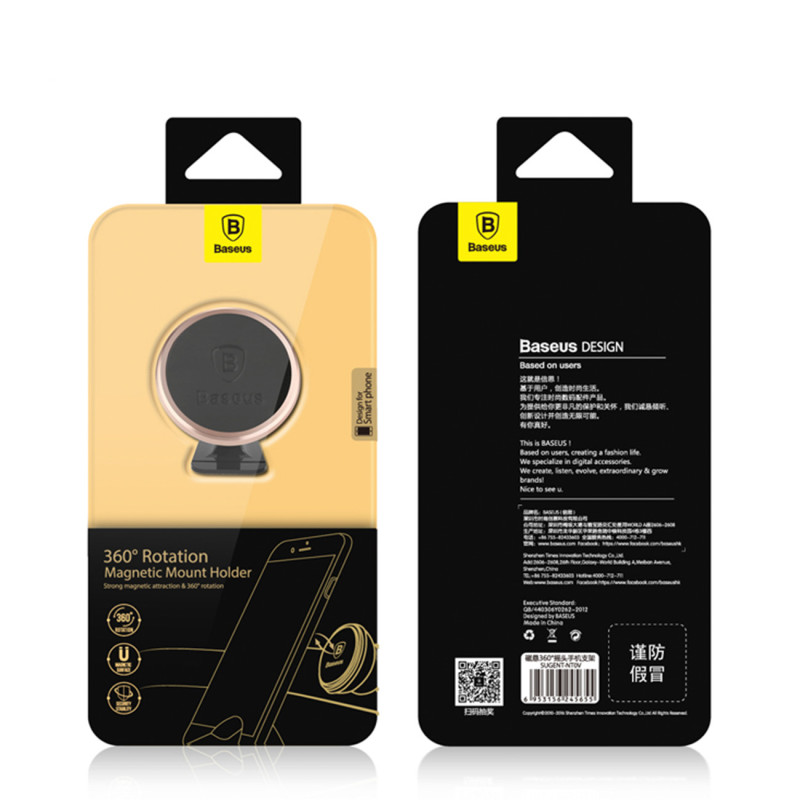 Magnetinis automobilinis telefono laikiklis kabinai Overseas Edition, sidabrinis