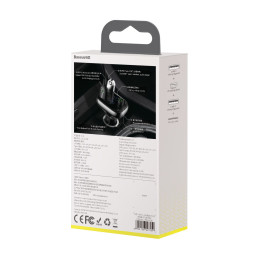 
2in1 Bluetooth siųstuvas + pakrovėjas S-13 Overseas Edition automobiliui, juodas
