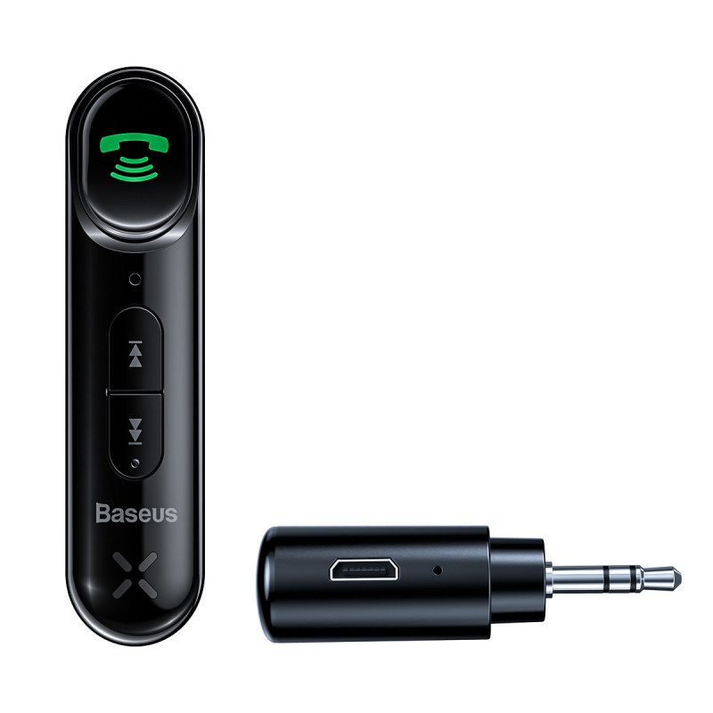Bluetooth AUX automobilinio siųstuvo mini lizdas 3,5 mm Overseas Edition juodas