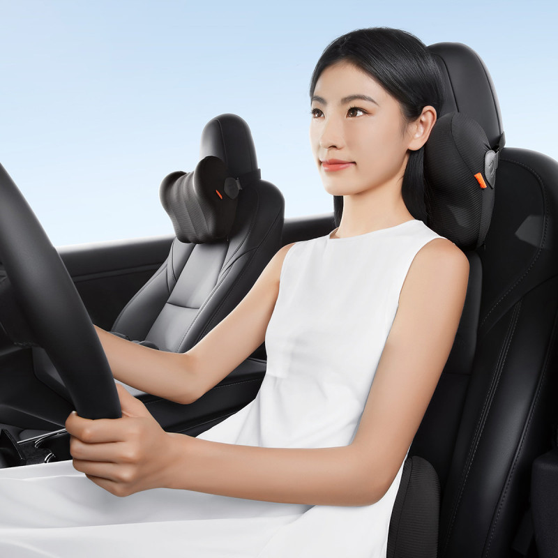 Juosmens pagalvė atmintis ComfortRide automobiliui, juoda