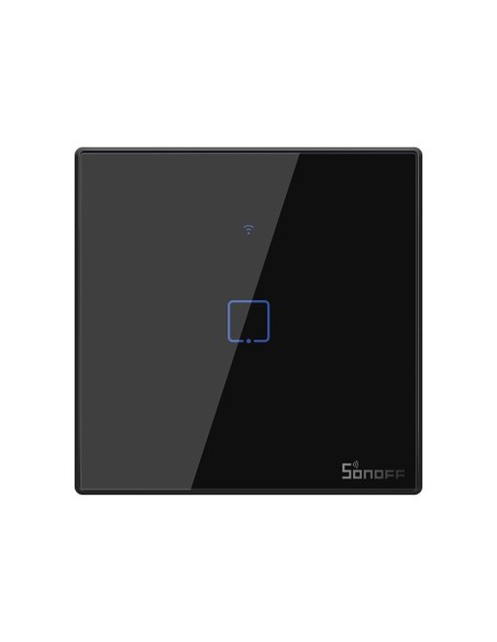 Jutiklinio apšvietimo jungiklio jungiklio mygtukas WiFi 433MHz RF Black T3EU1C-TX Jutiklinio apšvietimo jungiklio jungiklio mygtukas WiFi 433MHz RF Black T3EU1C-TX