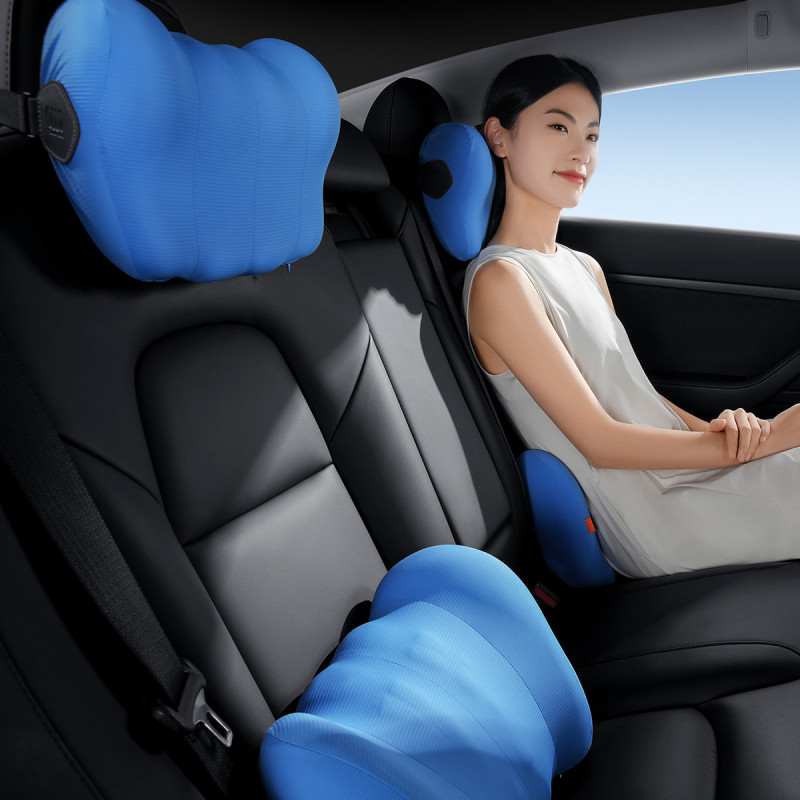 ComfortRide formos atminties automobilinė pagalvė, mėlyna