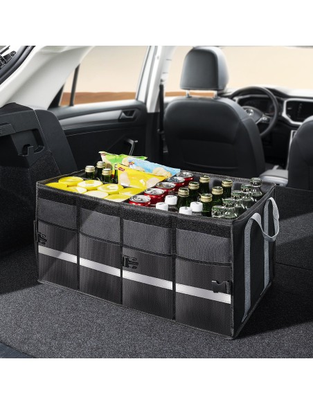 
Automobilio tvarkyklė bagažinės dėžė 60L OrganizeFun juoda
