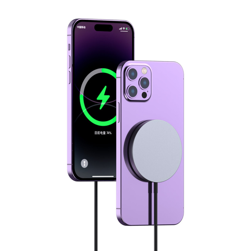 Magnetinis indukcinis įkroviklis MagSafe 15W telefonui, juodas