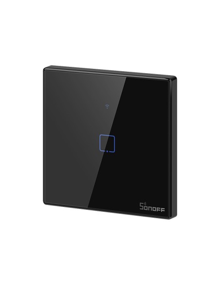 Jutiklinio apšvietimo jungiklio jungiklio mygtukas WiFi 433MHz RF Black T3EU1C-TX Jutiklinio apšvietimo jungiklio jungiklio mygtukas WiFi 433MHz RF Black T3EU1C-TX