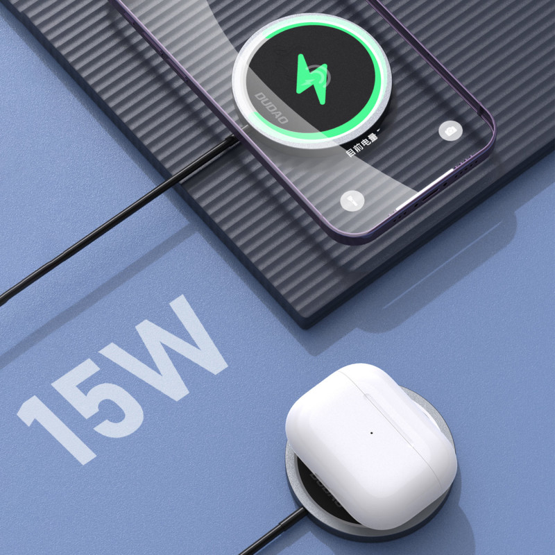 Magnetinis indukcinis įkroviklis MagSafe 15W telefonui, juodas