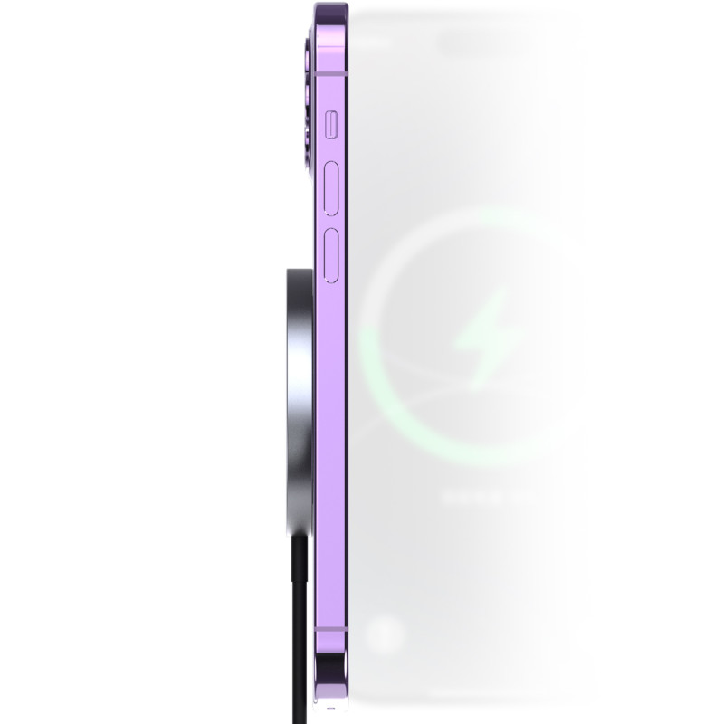 Magnetinis indukcinis įkroviklis MagSafe 15W telefonui, juodas