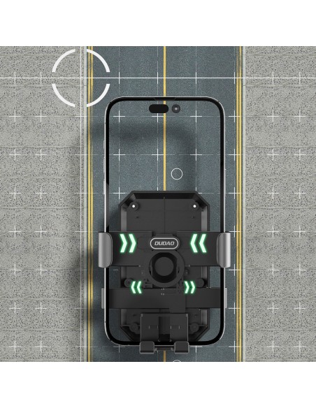 
F7C+ motociklo dviračio telefono laikiklis prie vairo, juodas
