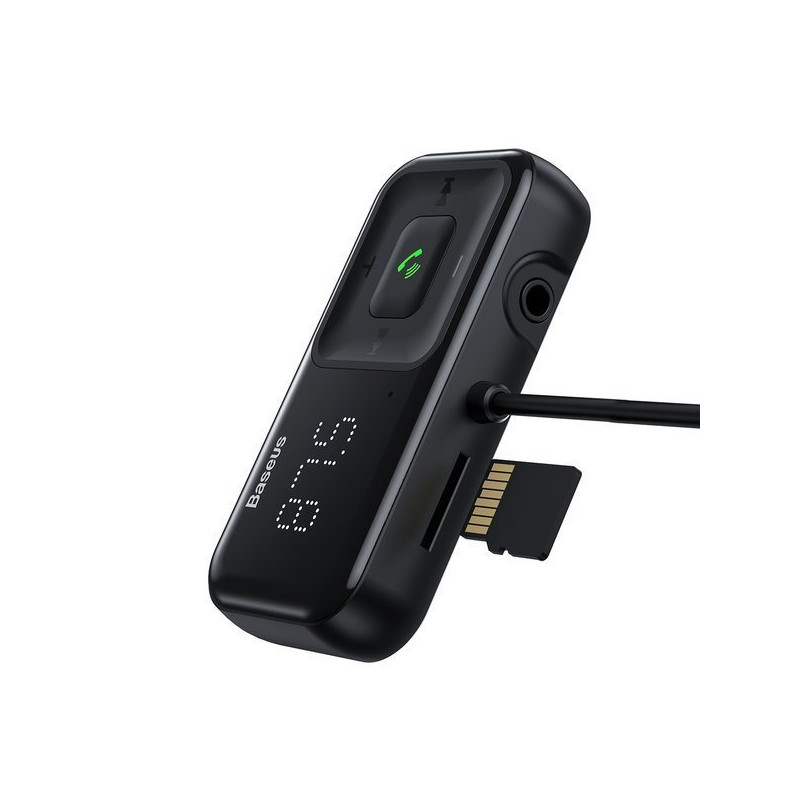 Belaidis Bluetooth FM siųstuvas su įkrovikliu S-16 Overseas edition juodas