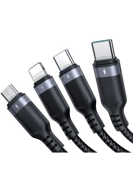 4in1 kabelis USB-A – 2x USB-C iPhone Lightning microUSB 1,2 m juodas
 
4in1 kabelis USB-A – 2x USB-C iPhone Lightning microUSB 1,2 m juodas